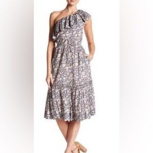 Rebecca Taylor La Vie XS Zinnia One Shoulder Dress